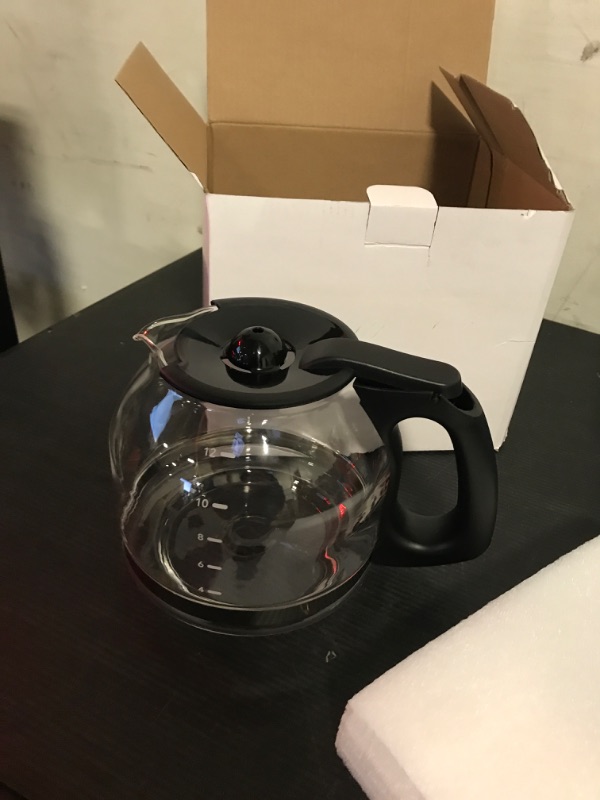 Photo 2 of 12-Cup Replacement Coffee Carafe Compatible with Mr. Coffee Coffee Maker models 6102, 6970, 6972, DW13 and BVSBSJX series, Replace Part# PLD12 PLD12-RB PLD12-NP Series