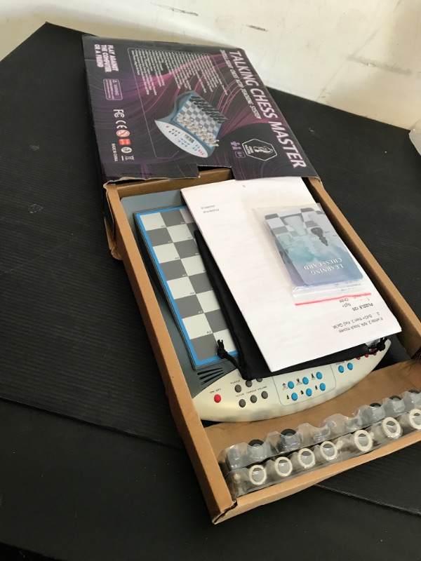 Photo 1 of LEVEROAM Electronic Chess Set with Voice Teaching System, Magnetic Computer Chess Game, Great Partner for Beginners & Improving Players, Electronic Chess Board Grows Your Chess Skills