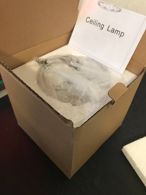 Photo 1 of Goeco Ceiling Light, Modern Gold Crystal Ceiling Light, E26 Semi Flush Mount Ceiling Light Fixture for Entryway, Hallway, Bedroom, Living Room, Bathroom