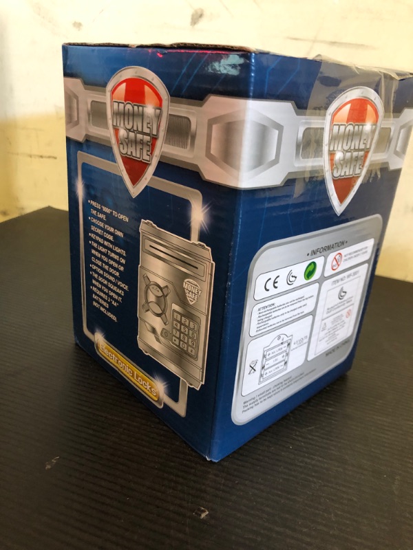 Photo 1 of ATM Piggy Bank for Boys Girls, Vcertcpl Mini ATM Coin Bank Money Saving Box with Password, Kids Safe Money Jar for Adults with Auto Grab Bill Slot, Great Gift Toy Bank for Kids(Camouflage Gray)