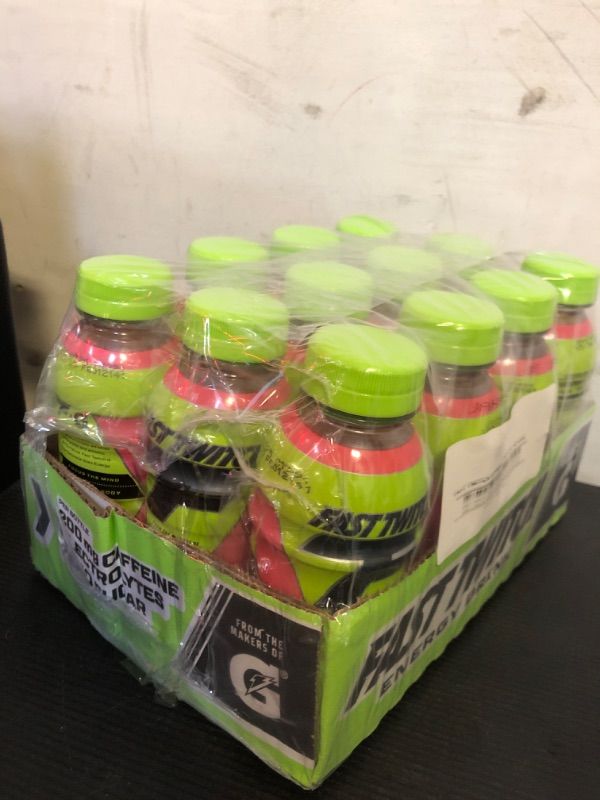 Photo 1 of exp date 01/2025--Fast Twitch Strawberry Lemonade Energy Drink, 12 Fl Oz Bottle