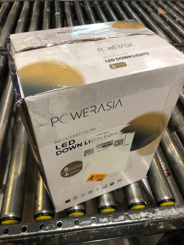 Photo 1 of 6 Pack Recessed Lighting 8 Inch with Junction Box, 5CCT 8 Inch LED Recessed Lights Dimmable 2700K/3000K/4000K/5000K/6000K, 18W 1400lm Ultra Thin Recessed Lighting - ETL and Energy Star Certified