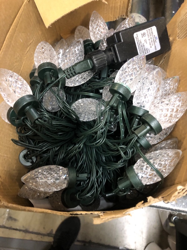 Photo 1 of Flacchi C9 Christmas Lights with Remote Control - 64 ft 96 LED Color Changing C9 String Lights with Timer, Memory and Multiple Lighting Modes for Christmas Decoration Halloween Decor Outdoor Indoor