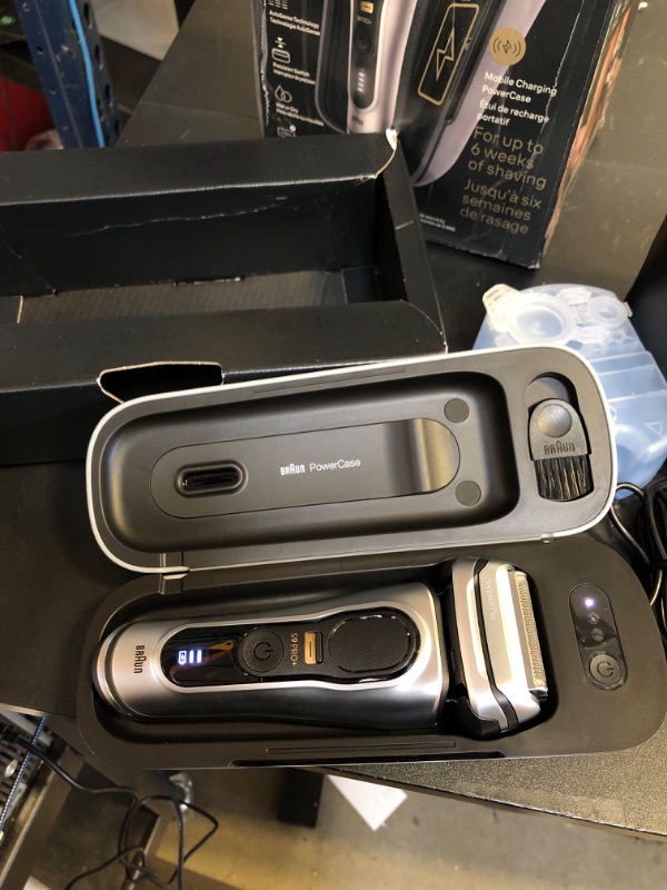 Photo 1 of Braun Series 9 PRO+ 9577cc Electric Razor for Men, 5 Pro Shave Elements & Precision Long Hair Trimmer, 6in1 SmartCare Center, PowerCase for Mobile Charging, Wet & Dry, 60min Battery Runtime