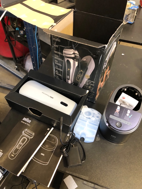 Photo 1 of Braun Series 9 PRO+ 9577cc Electric Razor for Men, 5 Pro Shave Elements & Precision Long Hair Trimmer, 6in1 SmartCare Center, PowerCase for Mobile Charging, Wet & Dry, 60min Battery Runtime