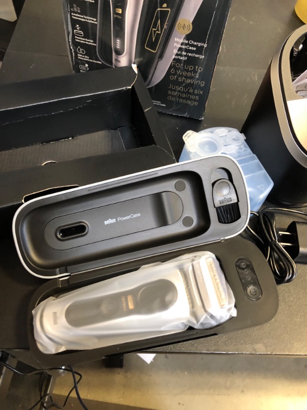 Photo 1 of Braun Series 9 PRO+ 9577cc Electric Razor for Men, 5 Pro Shave Elements & Precision Long Hair Trimmer, 6in1 SmartCare Center, PowerCase for Mobile Charging, Wet & Dry, 60min Battery Runtime