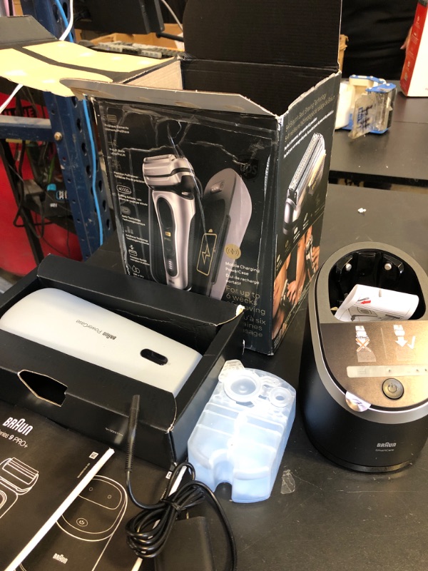 Photo 1 of Braun Series 9 PRO+ 9577cc Electric Razor for Men, 5 Pro Shave Elements & Precision Long Hair Trimmer, 6in1 SmartCare Center, PowerCase for Mobile Charging, Wet & Dry, 60min Battery Runtime