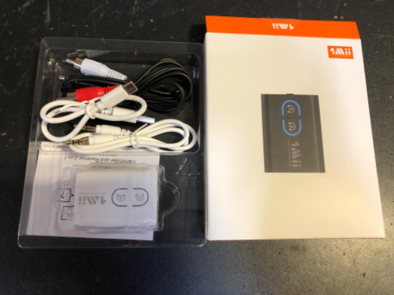 Photo 2 of 1Mii Bluetooth Transmitter Receiver for TV/Airplane to Headphones