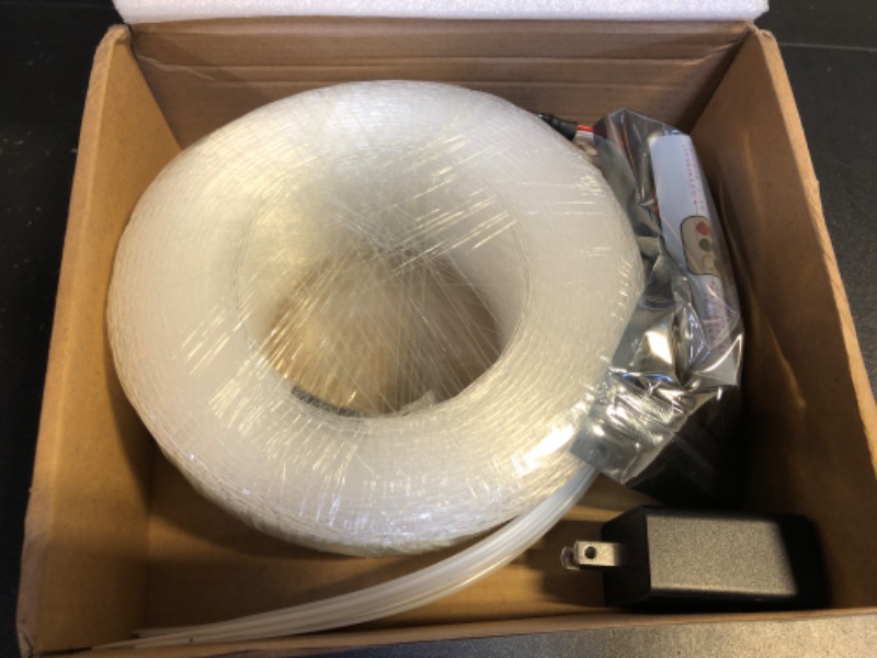 Photo 1 of LED Fiber Optic Mesh Light Kits for Party Halloween - Optical Fibre Netting Light Up Ceiling Christmas Trees for Hotel Office Home Room Fall Decorations (6 Meters mesh + Remote)