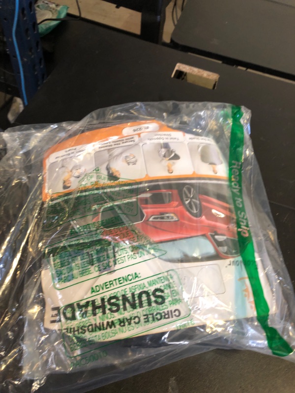 Photo 1 of EcoNour Car Windshield Sun Shade Reflector Sunshade Offers Ultimate Protection for Car Interior Cool Reflective Sun Blocker Fits Small Sedans