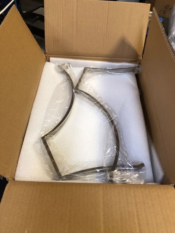 Photo 1 of Majhoiw Crystal Chandeliers for Dining Room, Round Rustic Farmhouse Chandelier, Metal Shade, 4-Light Modern Brushed Nickel Chandelier for Hallway, Bedroom, Foyer