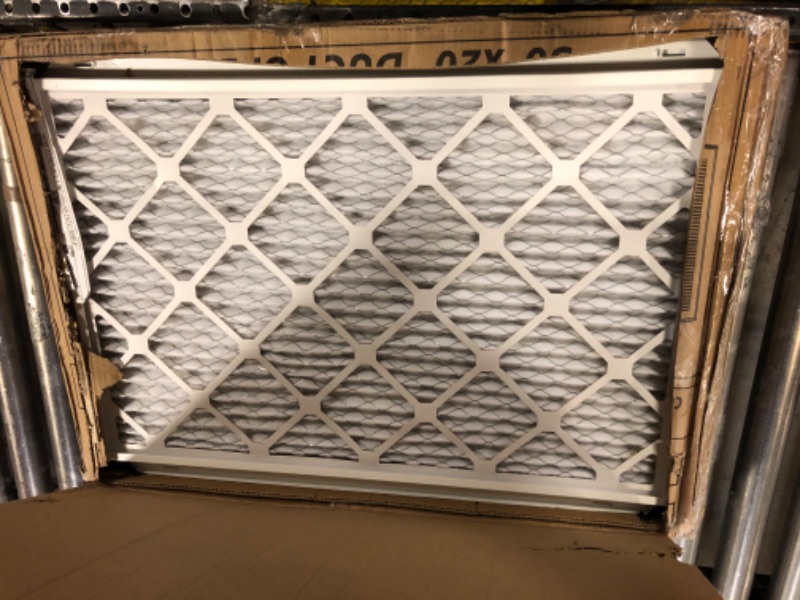 Photo 2 of Fits 30x20 Duct Opening | Steel Return Air Filter Grille by Handua [Fixed Hinged] for 1-inch Filters | Vent Cover Grill for Sidewall and Ceiling | White | Outer Dimensions: 32 5/8"W X 22 5/8"H