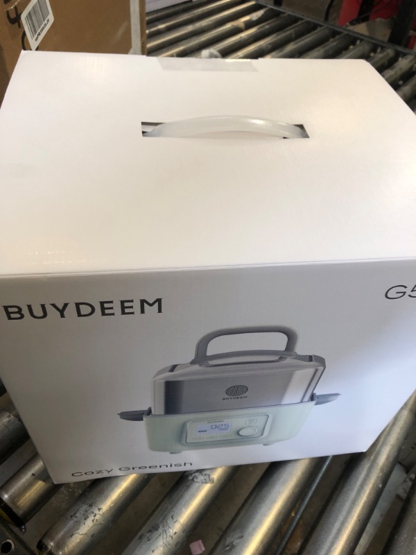 Photo 3 of BUYDEEM G553 5-Quart Electric Food Steamer for Cooking, One Touch Vegetable Steamer, Digital Multifunctional Steamer, Quick Steam in 60s, Stainless Steel Steamer Tray, No Stew Pots Included