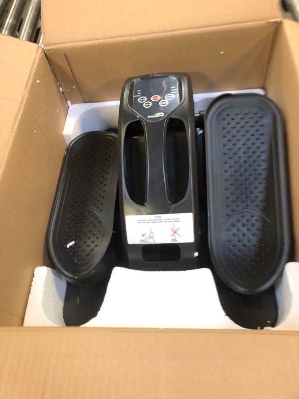 Photo 1 of Under Desk Elliptical Machine, Mini Ellipse Leg Exerciser Electric Seated Pedal Fully Assembled Quiet Compact for Seniors Portable Stepper with Remote Control for Home