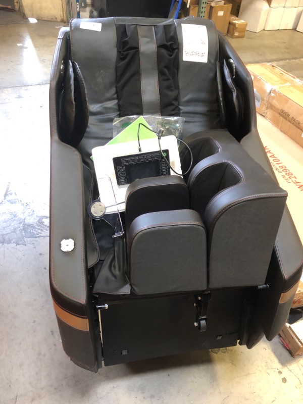 Photo 5 of Real Relax 2024 Massage Chair Zero Gravity Full Body Airbags, 8 Fixed Points Massage Rollers with 6 Auto Modes, Bluetooth, Foot Rollers, Heater, Black