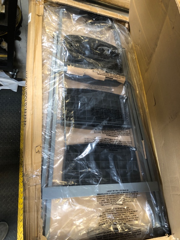 Photo 1 of Rubbermaid 3-Step Steel Ladder,Folding Step Stool with Hand Grip and Non-Slip Feet, Silver, Tested to ANSI US Safety Standards, No Assembly Required