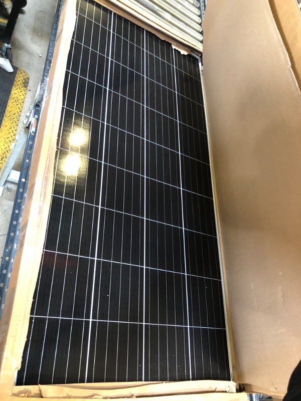 Photo 2 of ECO-WORTHY 195 Watt Solar Panel 12 Volt Monocrystalline Solar Panel High Efficiency PV Module Power Charger for Sunsheds, Canopies, RVs, Farms and Other Off-Grid Applications