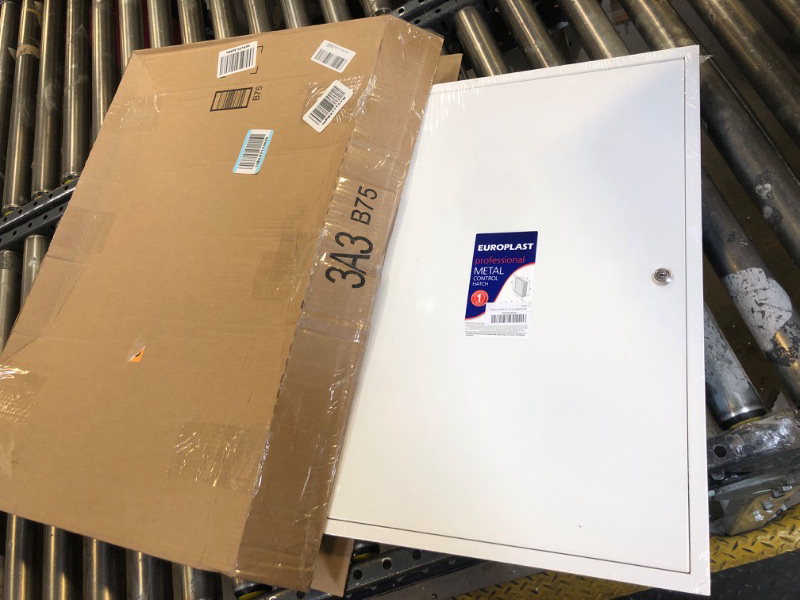 Photo 1 of REPA MARKET 16" x 24" Inch Lockable Galvanized Steel Access Panel Door with Key Set - for Outdoor and Indoor Use - Opening Flap Cover Plate - Box Door Lock - Inspection Hatch - White Polymer Coating