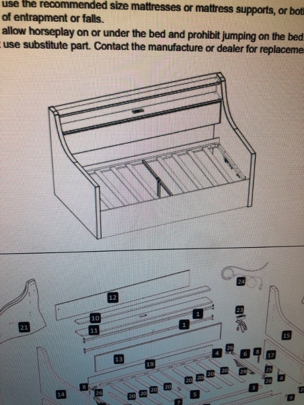 Photo 1 of TWIN BED FRAME 