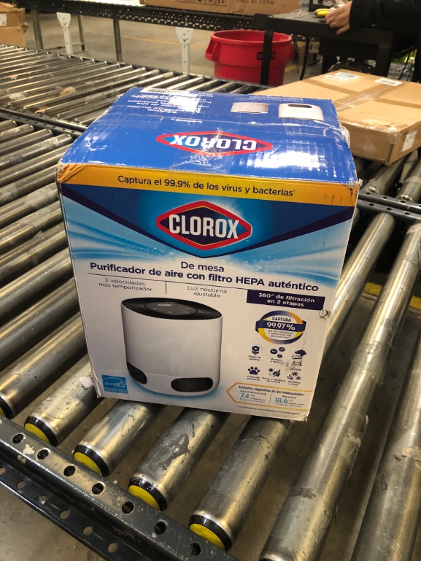 Photo 3 of Clorox Air Purifiers for Home, True HEPA Filter, Small Rooms Up to 200 Sq Ft, Removes 99.9% of Mold, Viruses, Wildfire Smoke, Allergens, Pet Allergies, Dust, AUTO Mode, Whisper Quiet