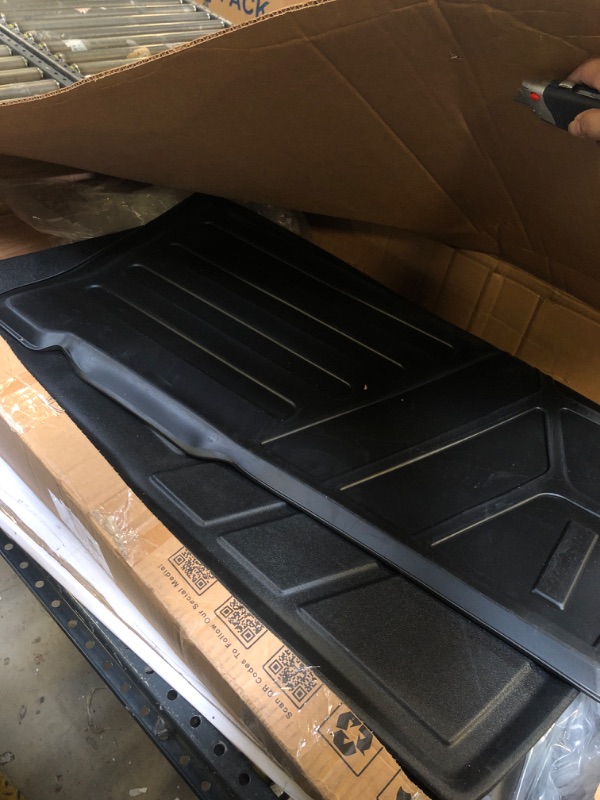 Photo 2 of SMARTLINER All Weather Protection Custom Fit Black Cargo Liner Behind The 2nd Row Compatible with 2023-2024 Mercedes-Benz EQE SUV