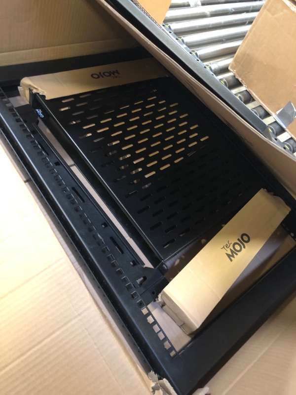 Photo 1 of Tecmojo 16U Open Frame Network Rack,AV Rack for 19" Networking,IT,Audio & Video,Floor Standing or Wall Mounted,with 2 PCS 1U Server Rack Shelf & Mounting Hardware