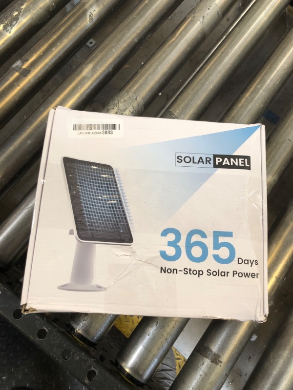 Photo 1 of Solar Panel Charger Compatible with Arlo Essential Spotlight/XL Spotlight Camera, 5W Arlo Essential Solar Panel Charger, IP65 Waterproof 10ft Micro USB Cable & Wall Mount, (Not for 2K/2nd Gen), 4 Pack