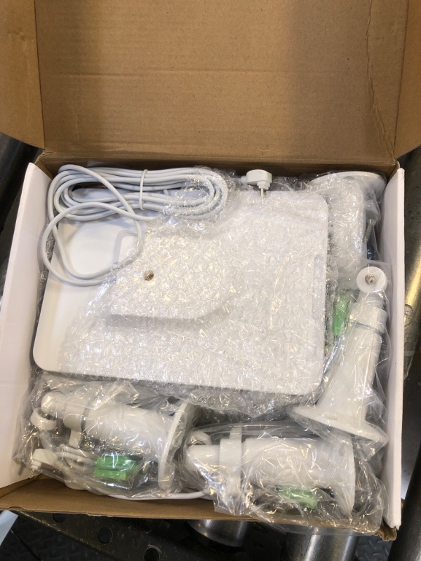 Photo 1 of Solar Panel Charger Compatible with Arlo Essential Spotlight/XL Spotlight Camera, 5W Arlo Essential Solar Panel Charger, IP65 Waterproof 10ft Micro USB Cable & Wall Mount, (Not for 2K/2nd Gen), 4 Pack