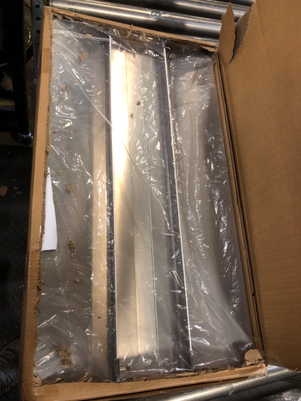 Photo 1 of UOKRR Wheelchair Ramp 28.5" W, Bridge Threshold Ramp for Doorways, with 3.5-5'' Adjustable Supporting Frame and Non-Slip Surface, Aluminum Ramp for Wheelchairs, Stairs, Vans, Steps