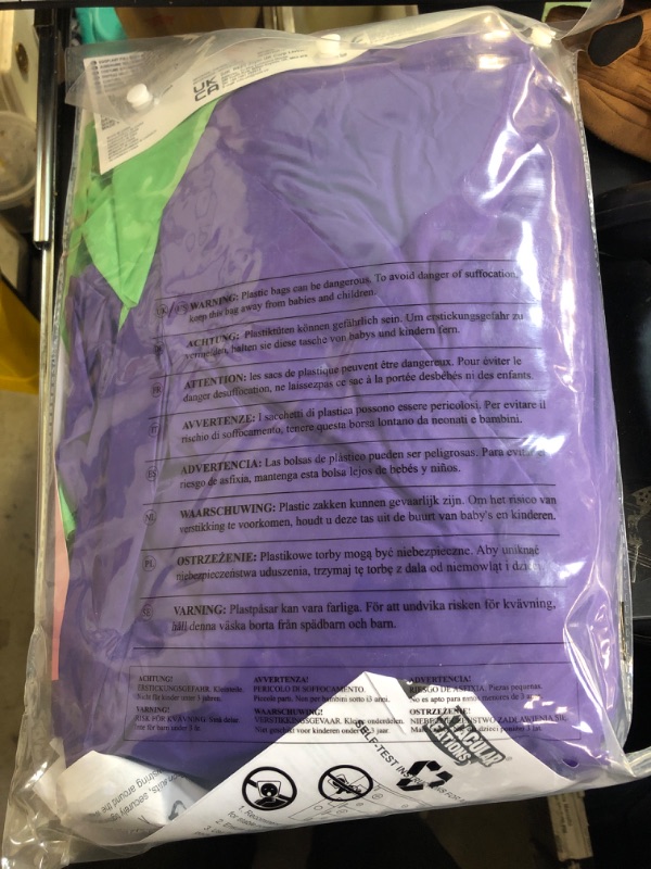 Photo 1 of Spooktacular Creations Adults Inflatable Costumes, Purple Eggplant Blow Up Costumes, Funny Food Halloween Inflatable Suits for Halloween Cosplay Themed Parties