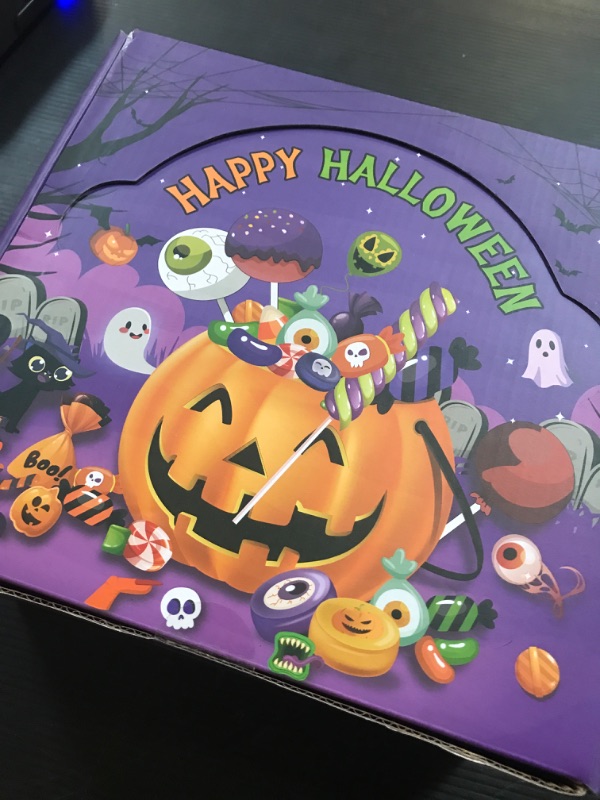 Photo 2 of 144 Pcs Halloween Party Favors for Kids,18 Pack Prefilled Mini Pumpkin Boxes Halloween Toys in Bulk Halloween Prizes Gifts for Trick or Treat Halloween Party Prizes Toys