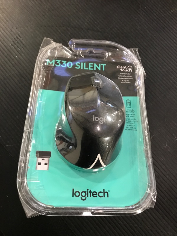 Photo 1 of Logitech M330 Silent Plus Wireless Mouse (Black)