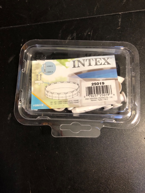 Photo 2 of Intex Replacement Joint Pin and Seal for 13 Foot to 24 Foot Round Metal Frame Pools (6 Pack), Metal Frame and Prism Frame Pools