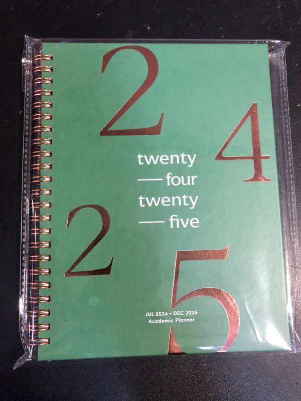 Photo 2 of Riley's Planner 2024-2025 Academic Year, 18-Month School Calendar 2024-2025 Planner Book Hardcover, Monthly and Weekly Student Planner, Notes Pages, Twin-Wire Binding (8 x 6 inch, Dark Green)