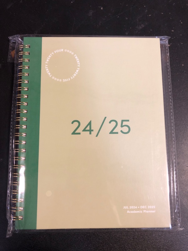 Photo 2 of Riley's Planner 2024-2025 Academic Year, 18-Month Simple Weekly Planner - Streamlined Weekly & Monthly Agenda Planner, Sturdy Cover, Notes Pages, Twin-Wire Binding (8 x 6 inch, Green)