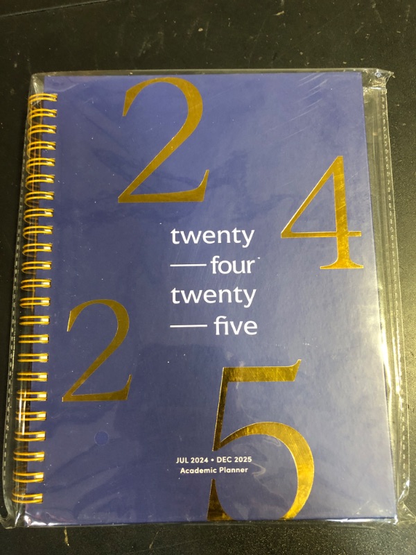 Photo 2 of Riley's Planner 2024-2025 Academic Year, 18-Month School Calendar 2024-2025 Planner Book Hardcover, Monthly and Weekly Student Planner, Notes Pages, Twin-Wire Binding (8 x 6 inch, Blue)