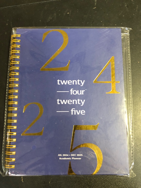 Photo 2 of Riley's Planner 2024-2025 Academic Year, 18-Month School Calendar 2024-2025 Planner Book Hardcover, Monthly and Weekly Student Planner, Notes Pages, Twin-Wire Binding (8 x 6 inch, Blue)