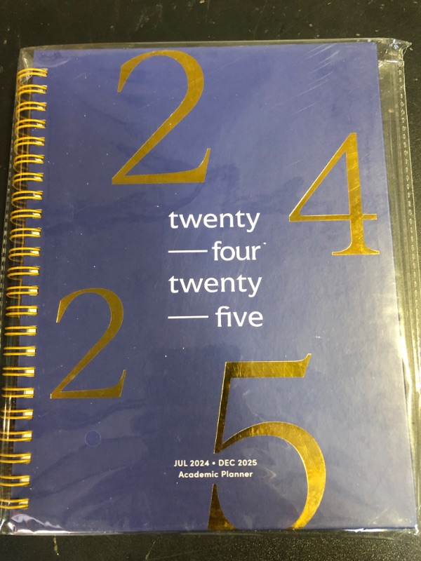 Photo 2 of Riley's Planner 2024-2025 Academic Year, 18-Month School Calendar 2024-2025 Planner Book Hardcover, Monthly and Weekly Student Planner, Notes Pages, Twin-Wire Binding (8 x 6 inch, Blue)