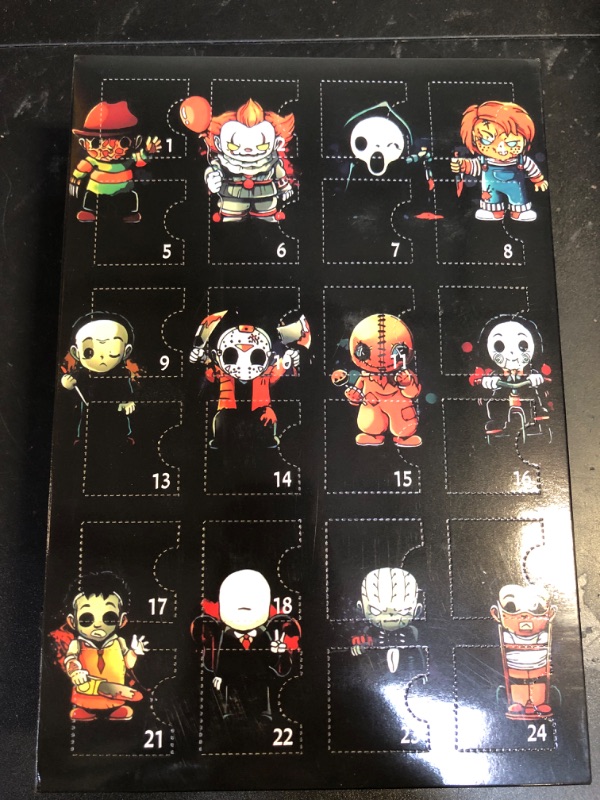 Photo 2 of 2024 Advent Calendar, Halloween Countdown Christmas Eve Advent Calendar, 24 Doll Advent Holiday Gifts (Black)