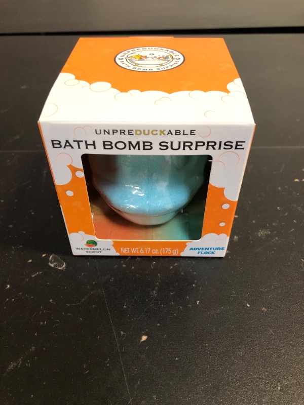 Photo 2 of Unpreduckable Bath Bomb Surprise, Duck Shaped Bath Bombs with Surprise Rubber Duck Inside, Kids Bath Bomb with Toy Inside (Adventure, 1 Count)