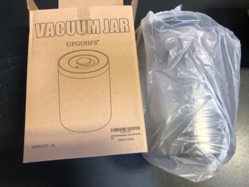 Photo 1 of  Storage Vacuum Seal Container 2 Liter Dark Gray
