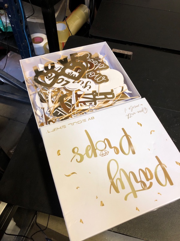 Photo 1 of SOUL SHIFT 60PCs Fully Assembled Wedding Photo Booth Props - Prop Stand - Gold Signs - Elegant Wedding & Reception Party Supplies- Funny Wedding Props -Gold Foil Print – Bridal PhotoBooth