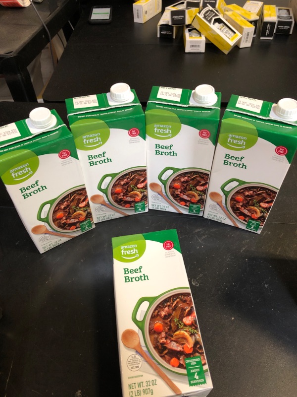 Photo 2 of Amazon Fresh, Beef Broth, Carton, 32 Oz
5 PACK EXP NOV 18 2024