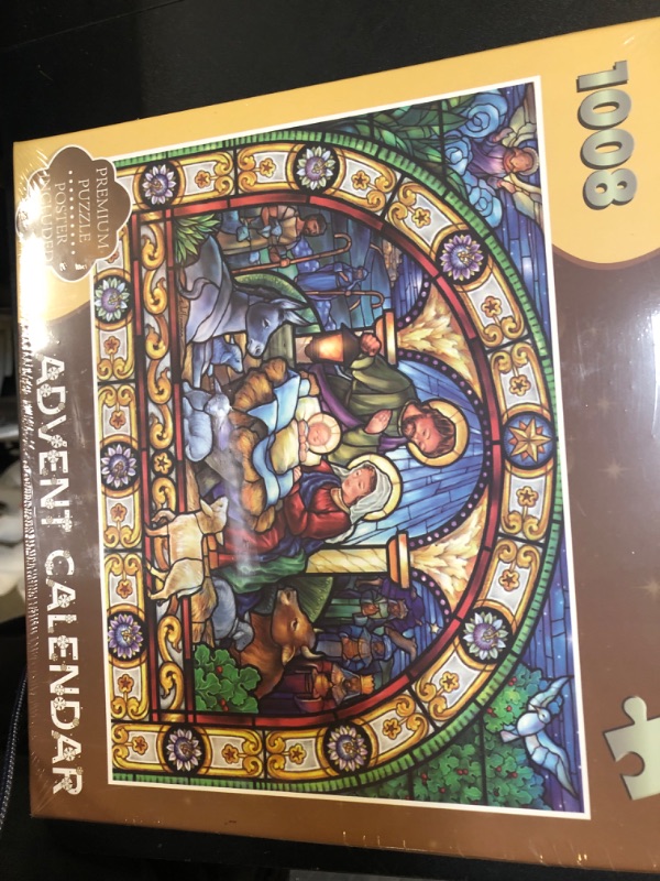 Photo 1 of Advent Calendar 2024 Christmas Jigsaw Puzzle - Nativity Jesus Christmas Jigsaw Puzzle 24 Day Countdown Christmas Nativity Scene Jigsaw Puzzle Happy Family Game Decorat Christmas Gift for Kids Adults