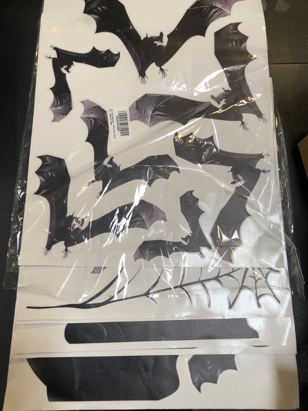 Photo 1 of 6 Sheep Bulk Halloween Decals Bat Cat Spooky Decor 