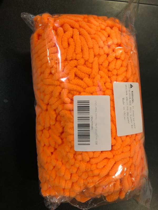 Photo 1 of 2 Pack Orange Car Wash Mitts 