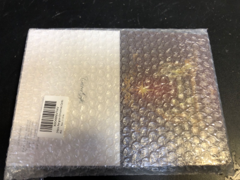 Photo 1 of 24-PCS Caregifts Religious Christmas Cards, Classic Gold Foil Designs with Envelopes & Stickers, Perfect for Sharing Holiday and New Year Blessings to Friends and Family, (6 Designs 24 cards, 5x7 Inches)