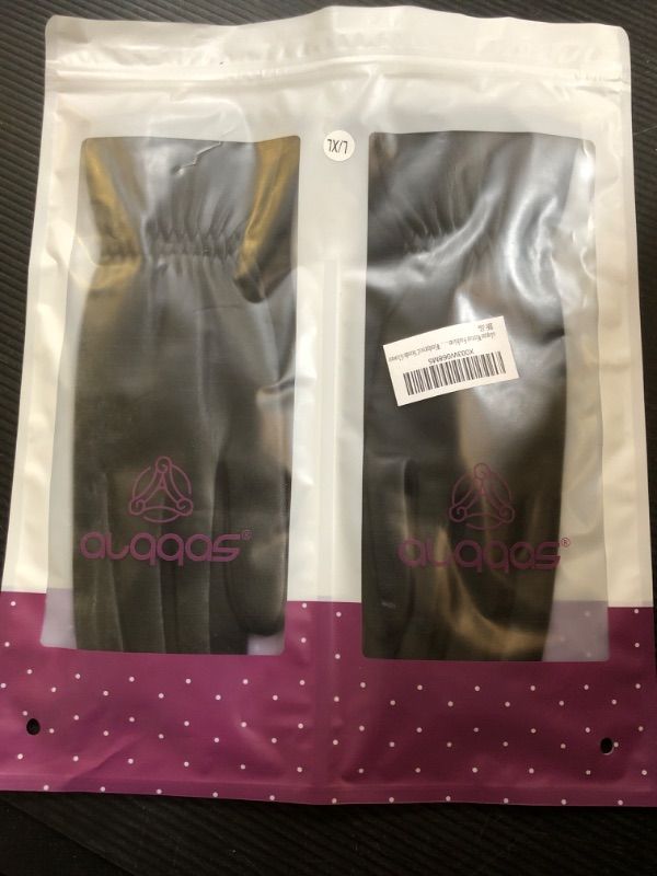 Photo 2 of alqqas Winter Fashion Leather Gloves for Women, With Touchscreen Texting Warm Wool Lined Windproof Suede Gloves