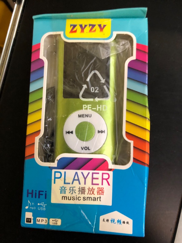Photo 1 of MP3 Player, Portable Lossless Sound Slim MP3 Music Player with Earphone, 1.8 Inch LCD Screen Digital Music Player, ?Memory Card Not Included? (Green)
