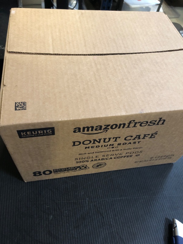 Photo 2 of AmazonFresh Donut Cafe 80 Ct. K-Cups, Medium Roast, Keurig K-Cup Brewer Compatible